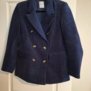 Motf Blue Corduroy Blazer